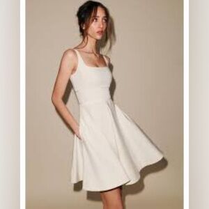 Mint Condition Reformation Barclay Dress in Fior Di Latte - SOLD OUT ONLINE